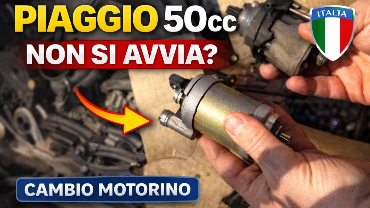 Cambio motorino avviamento Scooter Piaggio 50cc | Guida italiana