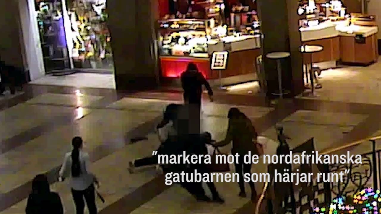 Här går mannen till attack mot civilpoliser