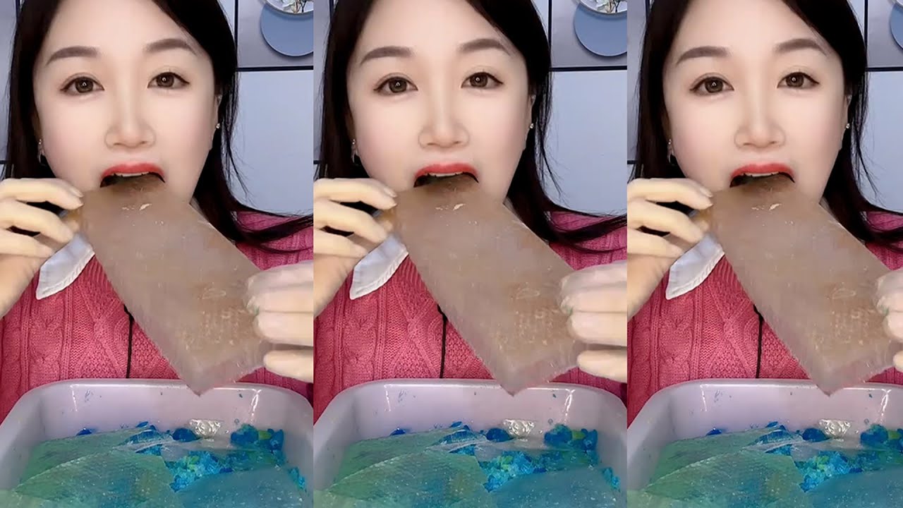 ASMR MUKBANG ICE EATING SOUNDS FROM THE FROZEN WATER