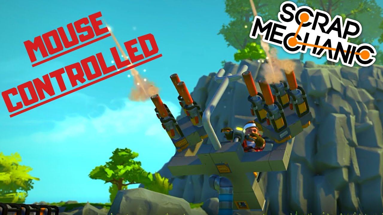 Mouse Controlled AA Gun in Scrap Mechanic!! [Scrap Mechanic - Gameplay]