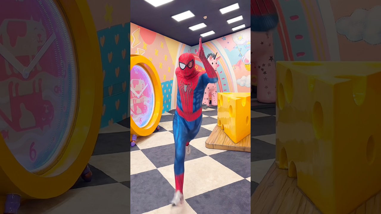 Spider-Man is rushing to the rescue! 😍 #spiderman