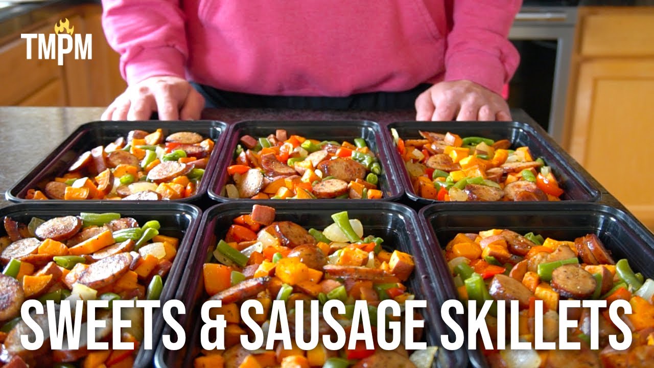 Easy Sheet Pan Meal Prep | Sweets and Sausage Skillet