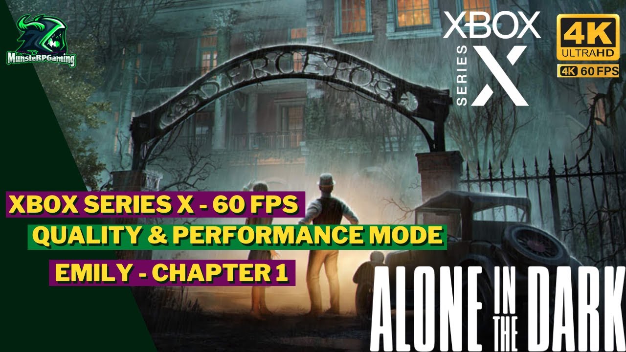 Alone In The Dark remake - 4k 60FPS -  Emily Chapter 1 - Qaulity and Performance mode