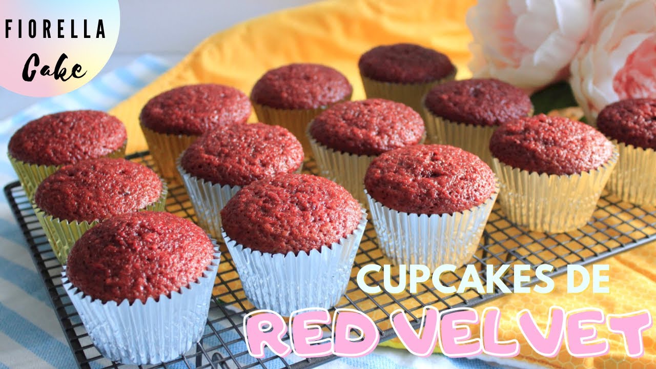 CUPCAKES DE REDVELVET PERFECTOS | Recipe red velvet cupcakes | Fiorella Cake