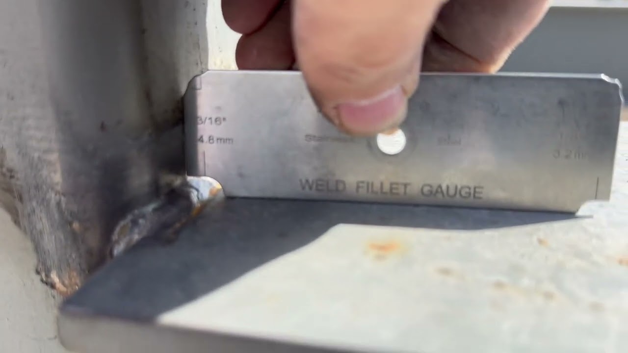 How to use a fillet weld gauge or fillet weld gage AWSCWI COM
