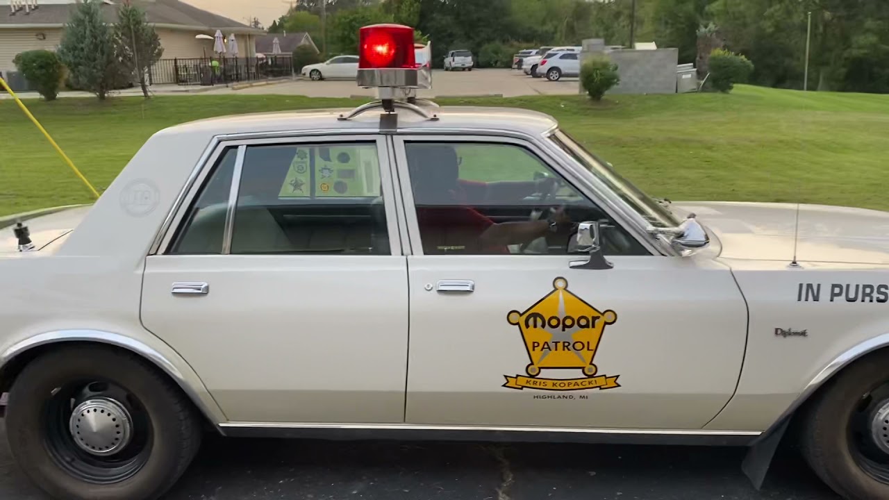 1987 Dodge Diplomat Salon Cop Car with 340 Four Barrel V8