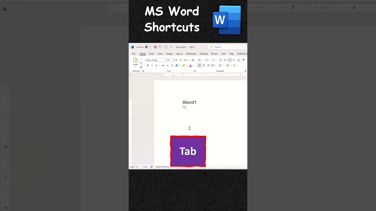 How to Indent and Outdent Text in MS Word Documents using Keyboard Shortcut