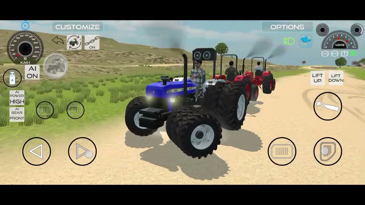 Rohit bhai ka bulldozer vs 3 Mahindra  #tochan #gaming #automobile #scorpio #modify 