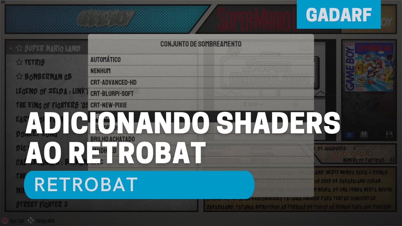 Como Adicionar Novos Shaders Ao Retrobat