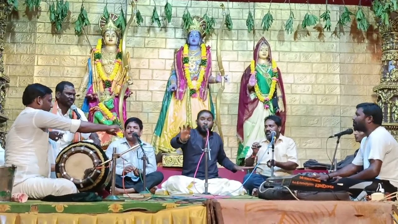 ద్రాక్షారామ బీమేశ్వర స్వామి సప్త సప్తాహం లో రాజేష్ స్వామి భజన బృందం
