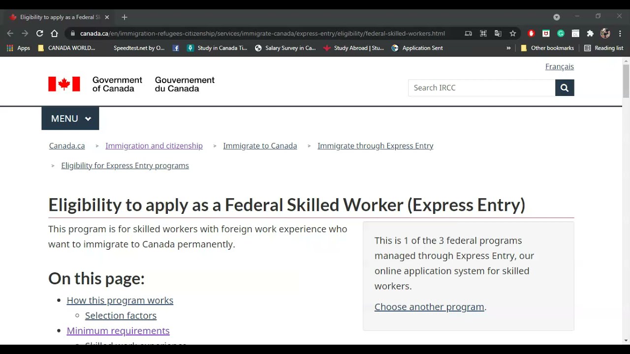 Federal Skilled Worker Program(FSW)I Step by step application process I Express Entry I In 13 min