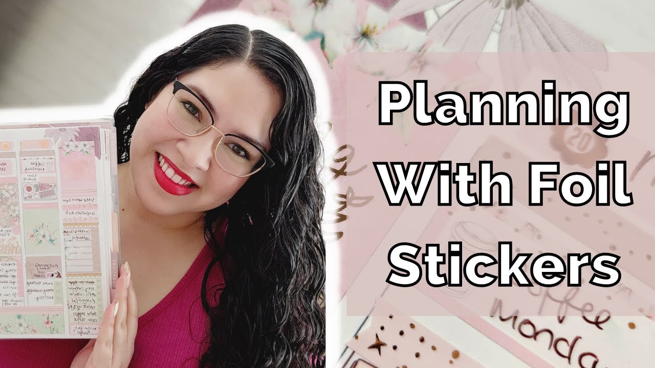 Planning With StickerGuru Foil Stickers | Erin Condren Vertical Weekly