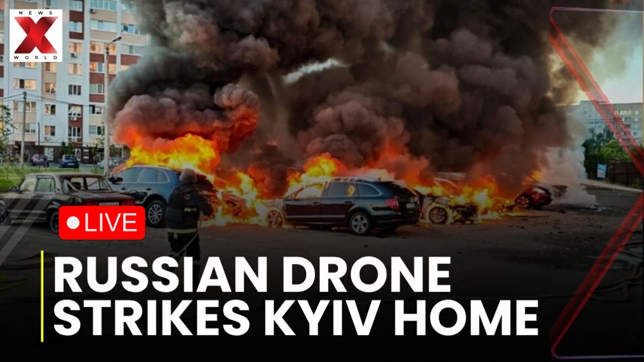 LIVE : Kyiv Hit By Fresh Russian Drone Barrage As Residential Building Partially Collapses | NXW