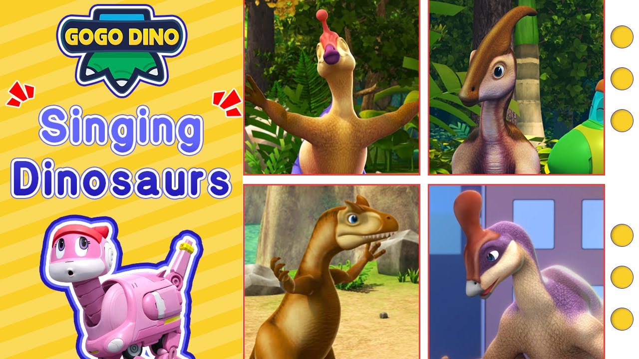 🦖 GOGODINO | 🎵 Singing Dinosaurs 🎵 | Special Dinosaurs Collection | Superhero Adventure Cartoon