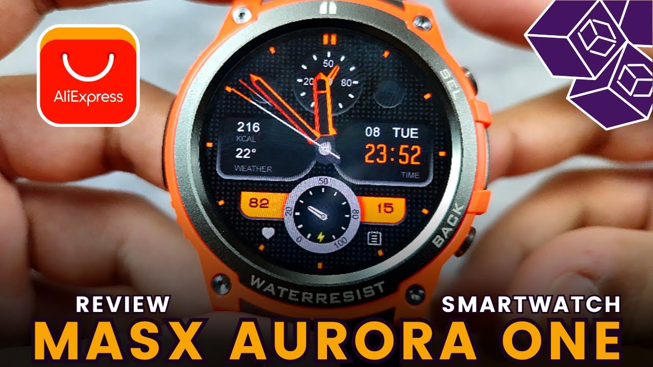 MASX AURORA ONE • SMARTWATCH COM TELA AMOLED • COMPLETO • PREÇO ACESSÍVEL • ALIEXPRESS