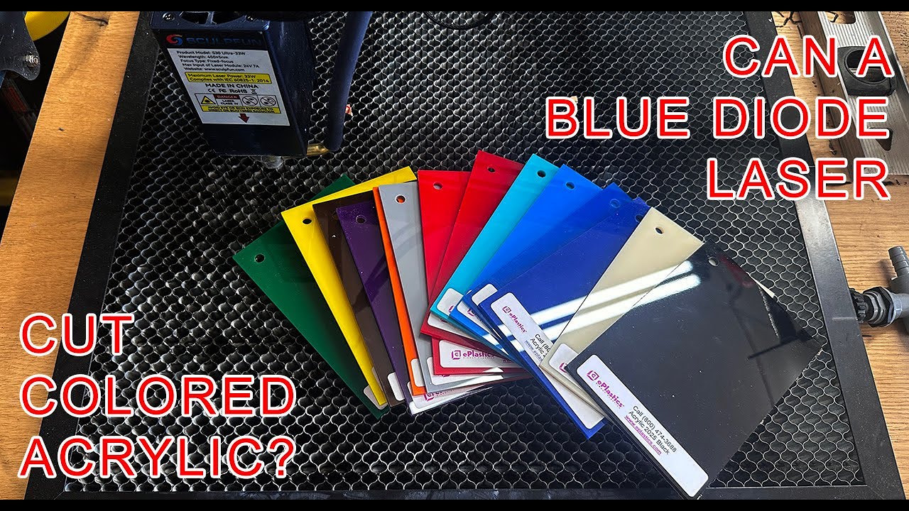 Can A Blue Diode Laser Cut Colored Acrylic?