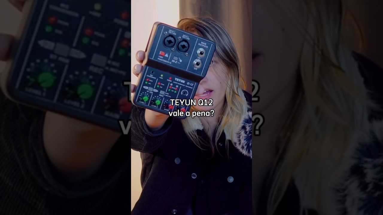 Teyun Q12 interface de &aacute;udio #homestudio #teyunQ12 #produtordeconteudo #mesadesom