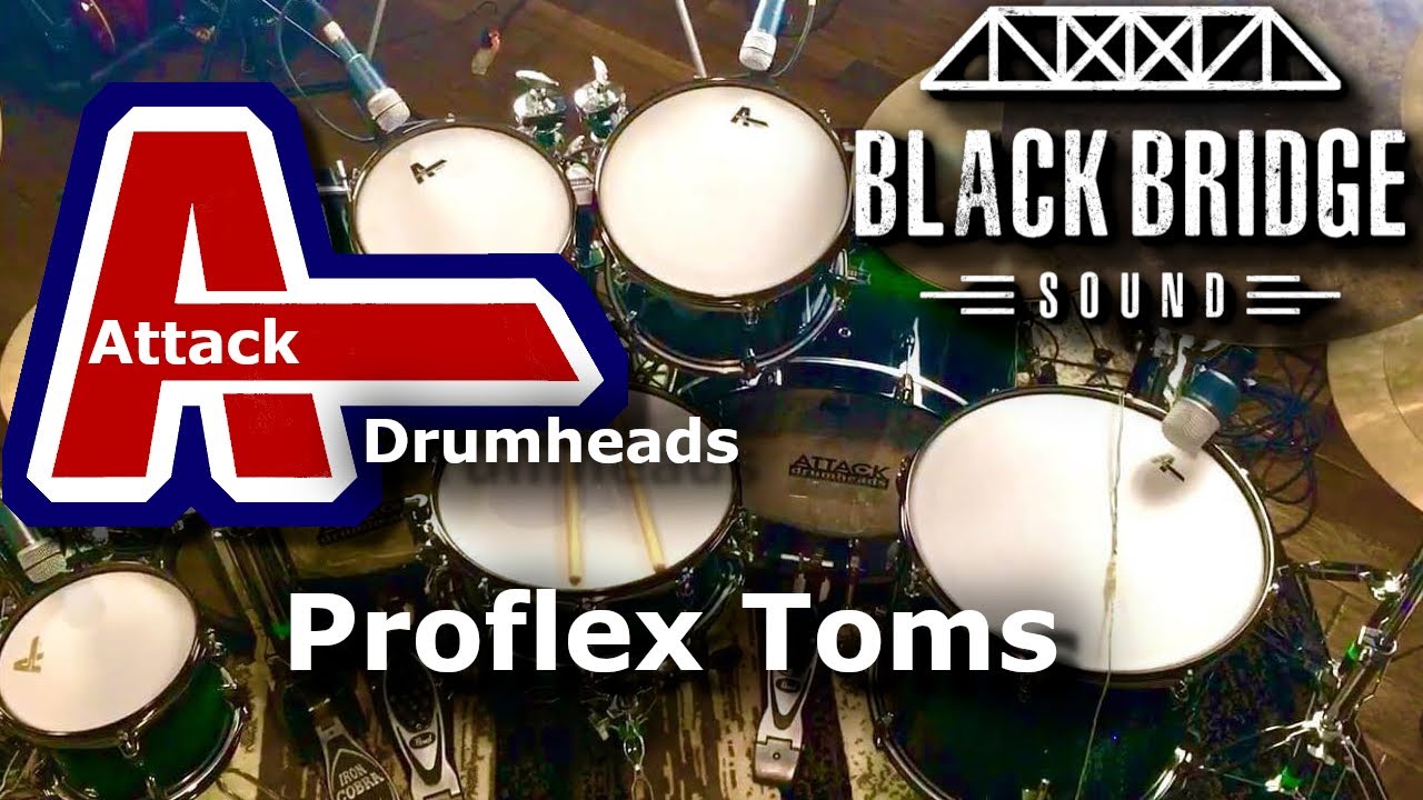 These Skins Sound Awesome! Proflex2 + Proflex1 Tom Heads - Attack Drumheads Demo