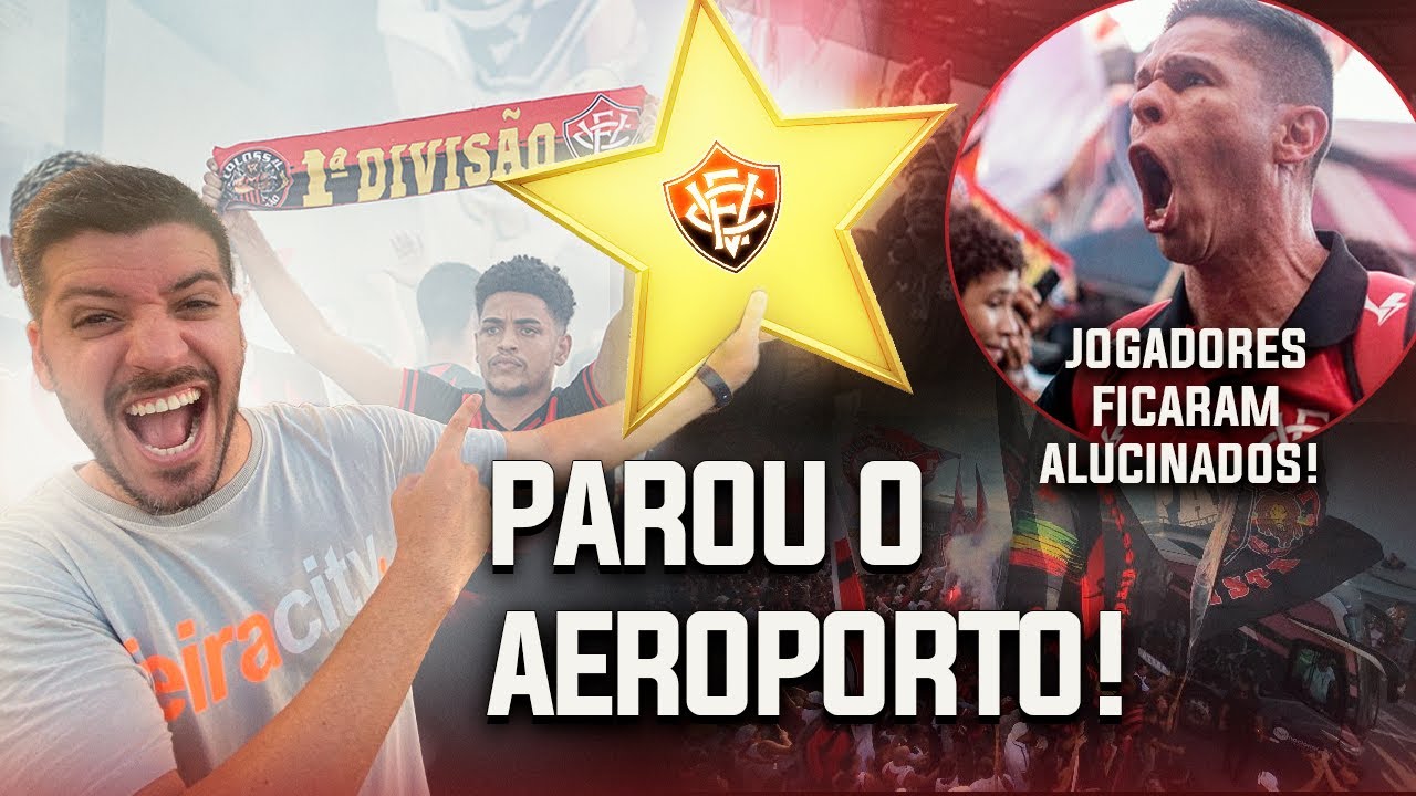 AERONÊGO! FESTA ABSURDA DA TORCIDA NO EMBARQUE DO VITÓRIA - PARTIU BATEU