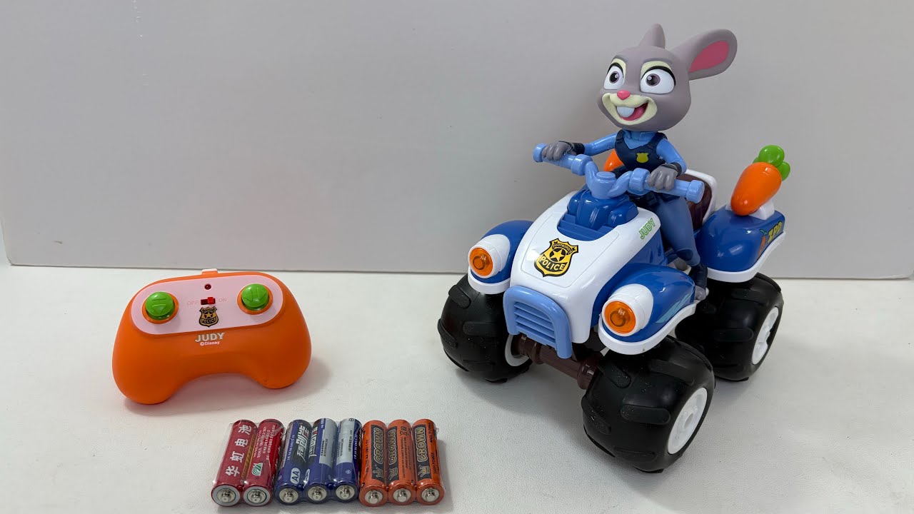 Unboxing RC Disney Zootopia 2 Judith Nick Stitch Minnie Bumper Car Toy, RC Hello Kitty Electric Toy