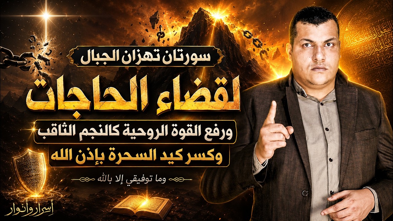سورتان تهز الجبال  لكل من يريد قضاء حاجته بنفس اليوم وتجعل روحانيتك وطاقتك كنجم ثاقب وينقض السحرة 👌