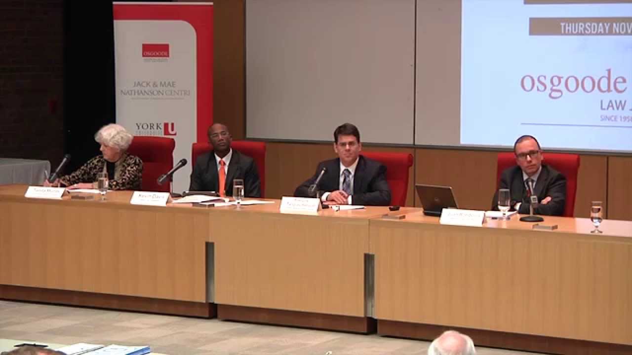 Nathanson Centre Conference on Public and Private Corruption - Panel 01 (Nov 6, 2014)