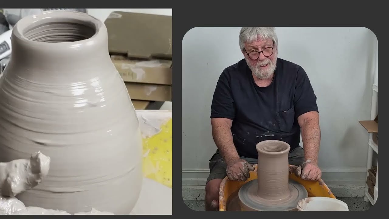 How to Throw a Pottery Jug or Bottle with Thin Walls | Master Potter Alan Keck