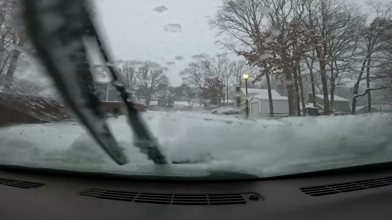Trying To Get The Family Food During A Snow Storm