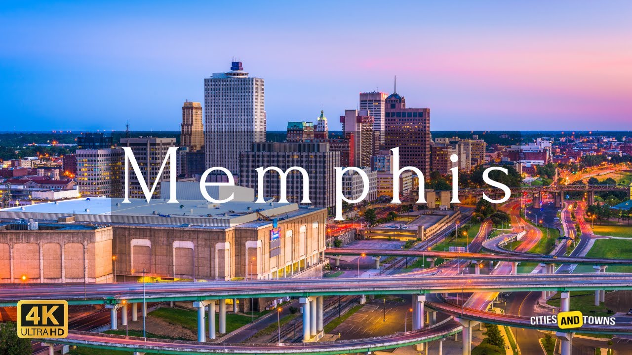 Memphis, Tennessee 🇺🇸 in 4K Video by Drone - Memphis United States