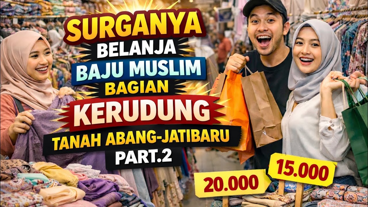 PASAR TANAH ABANG-JATIBARU PART. 2‼️BAGIAN KERUDUNG