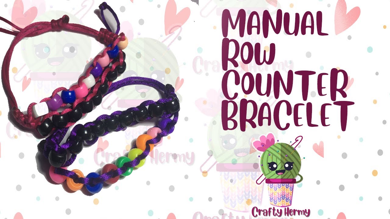 DIY Row counter bracelet.