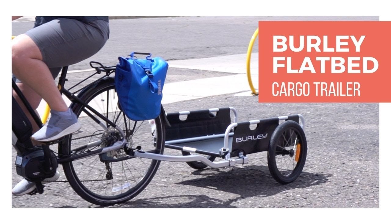 Встречайте грузовой прицеп для велосипедов Burley Flatbed // Превратите любой велосипед в грузовой!