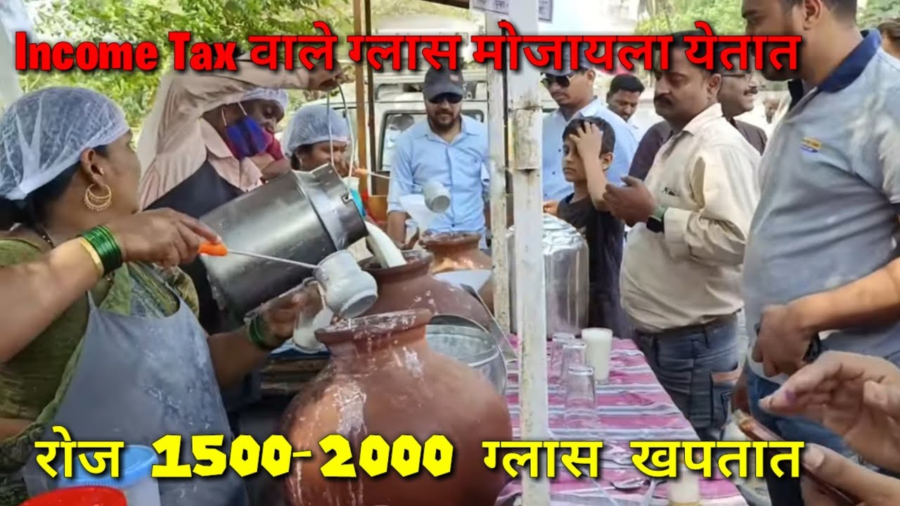 ताक दही आणि लस्सी फक्त 10 रुपये Kolhapur Famous Buttermilk Lassi & Tak #kolhapur #food #streetfood