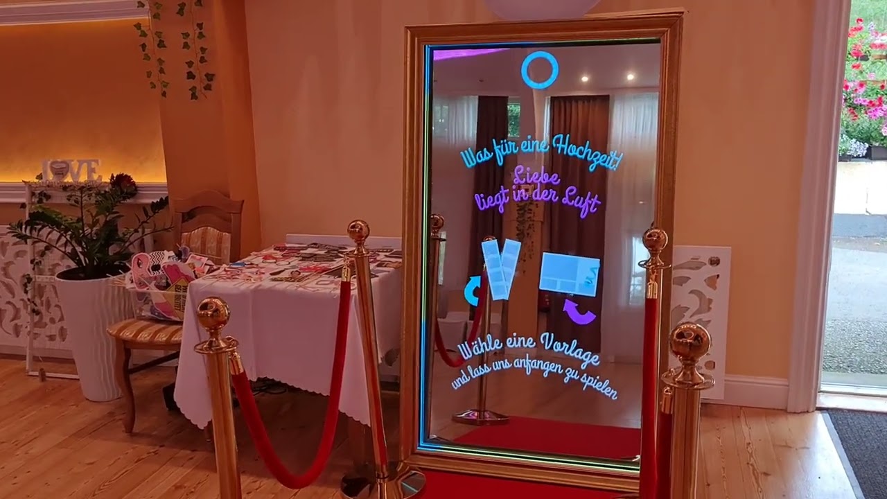 Magic Mirror Fotobox Restaurant Grosses Schutzhaus Rosental Hochzeitssaal Wien Rosental