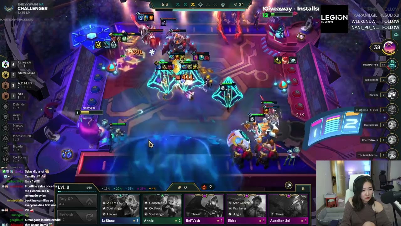 Emilyywang's Camille 3 Goes Crazy | Set 8 PBE Gameplay