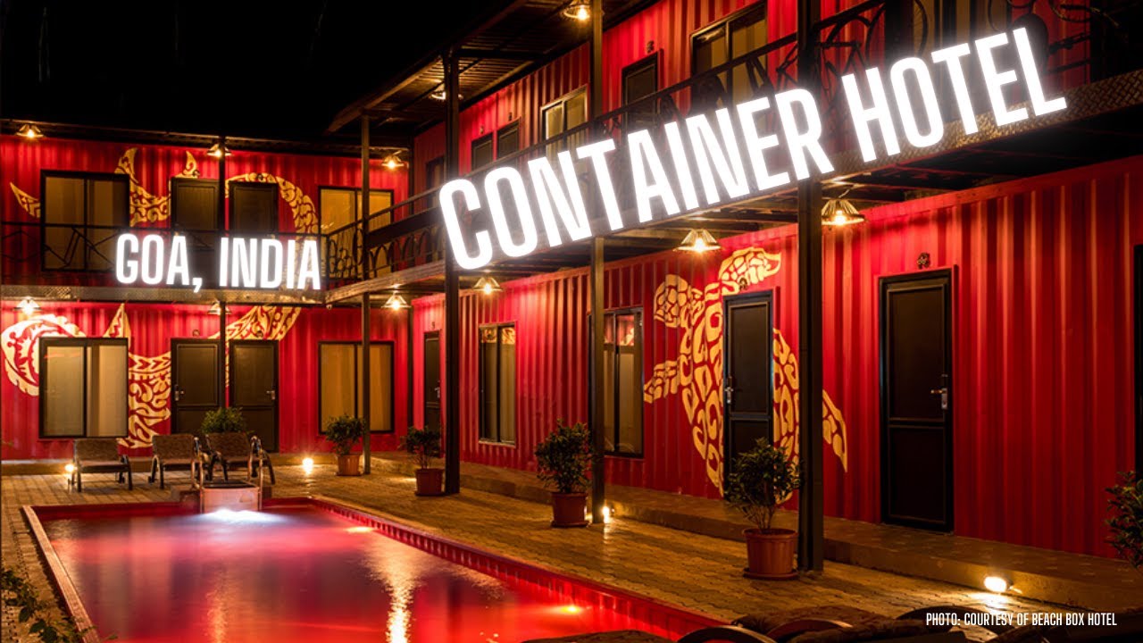 Shipping Container Hotel 'Beach Box' in Goa, India