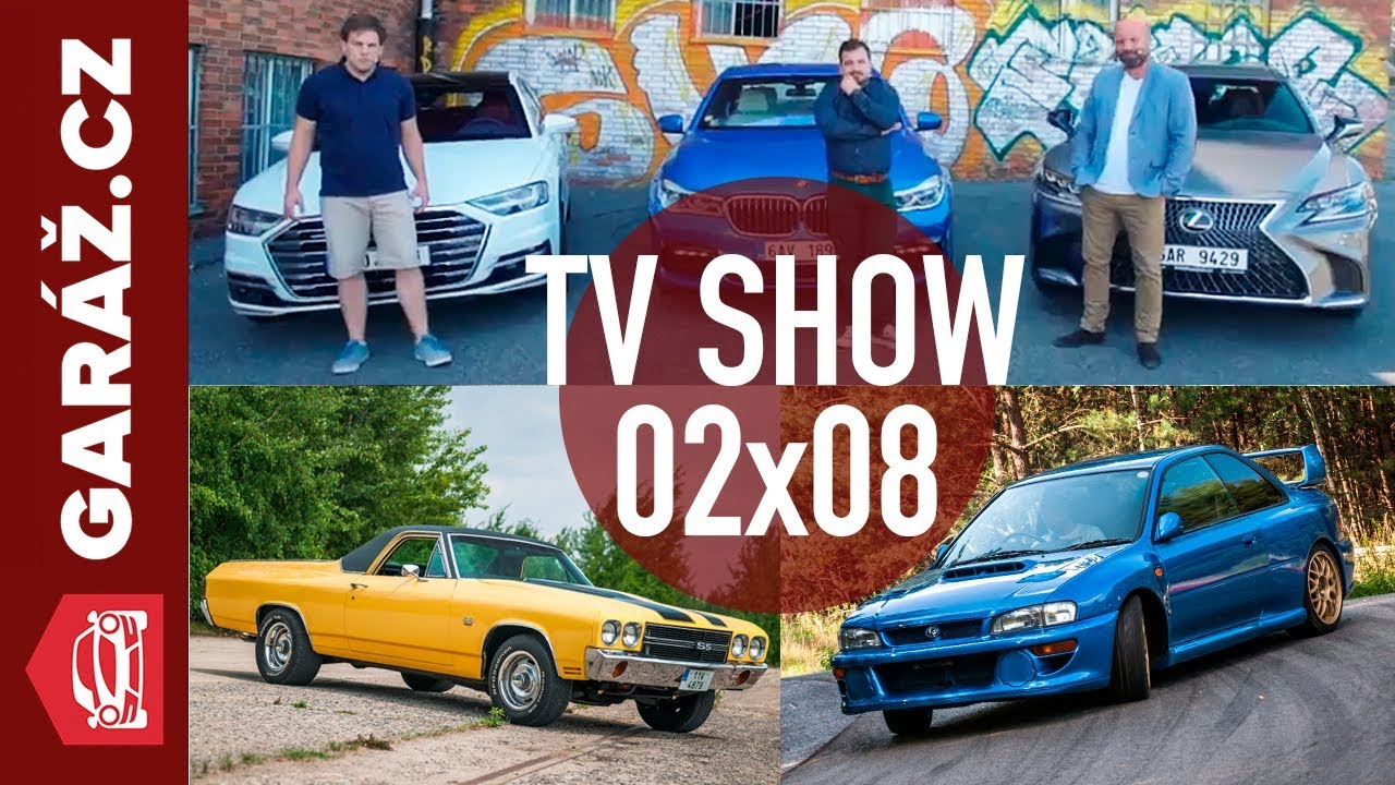GARÁŽ.cz 02x08 - Chevrolet El Camino, Subaru Impreza 22B, Audi A8 vs. BMW 750i vs. Lexus LS