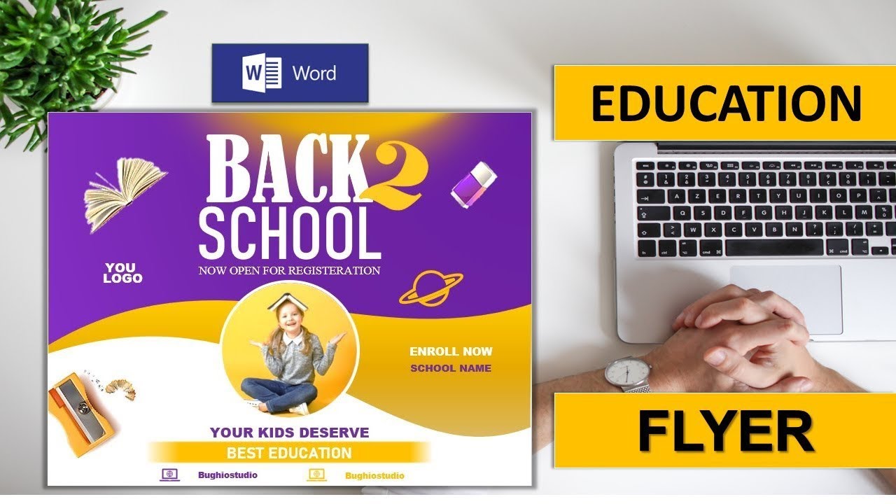 Creating Creative School Admission Open Poster in MS Word
