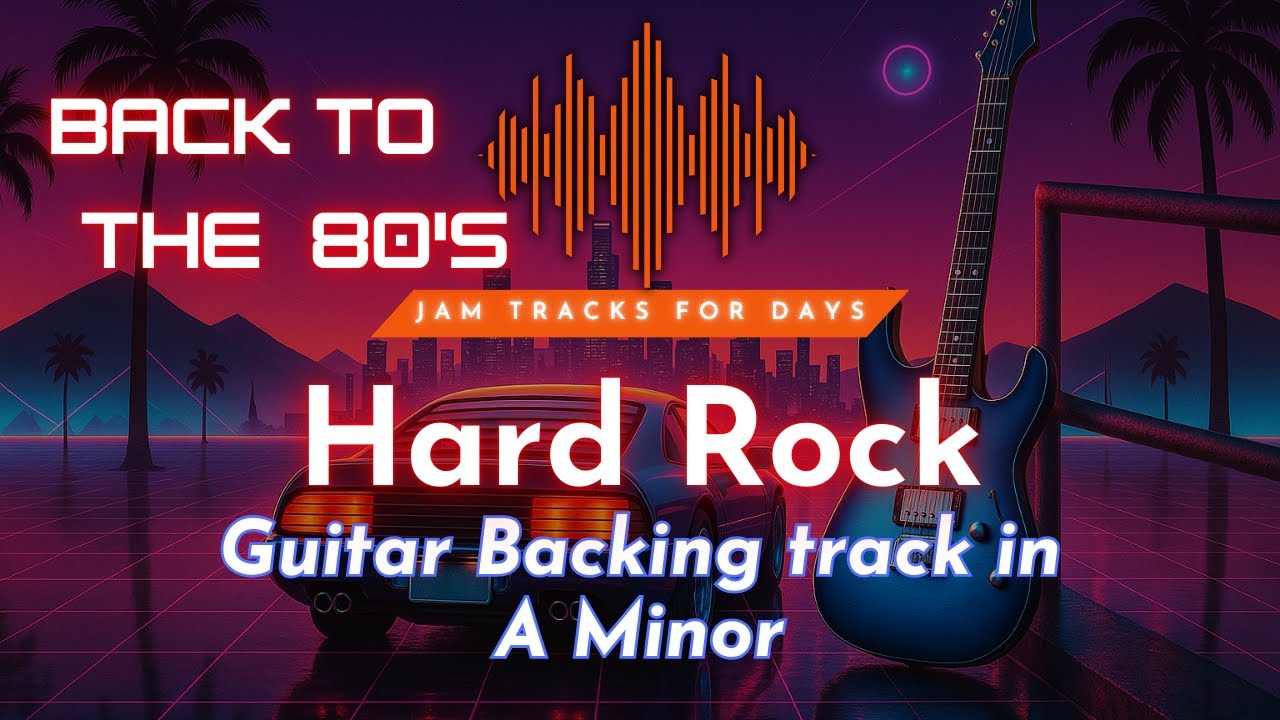 A Minor 80s Hard Rock Guitar Jam Track | Practice Your Shred & Phrasing