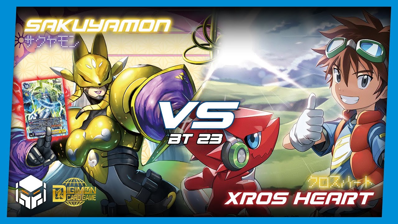 Sakuyamon vs Xros Heart [Digimon Card Game & TCG BT23]