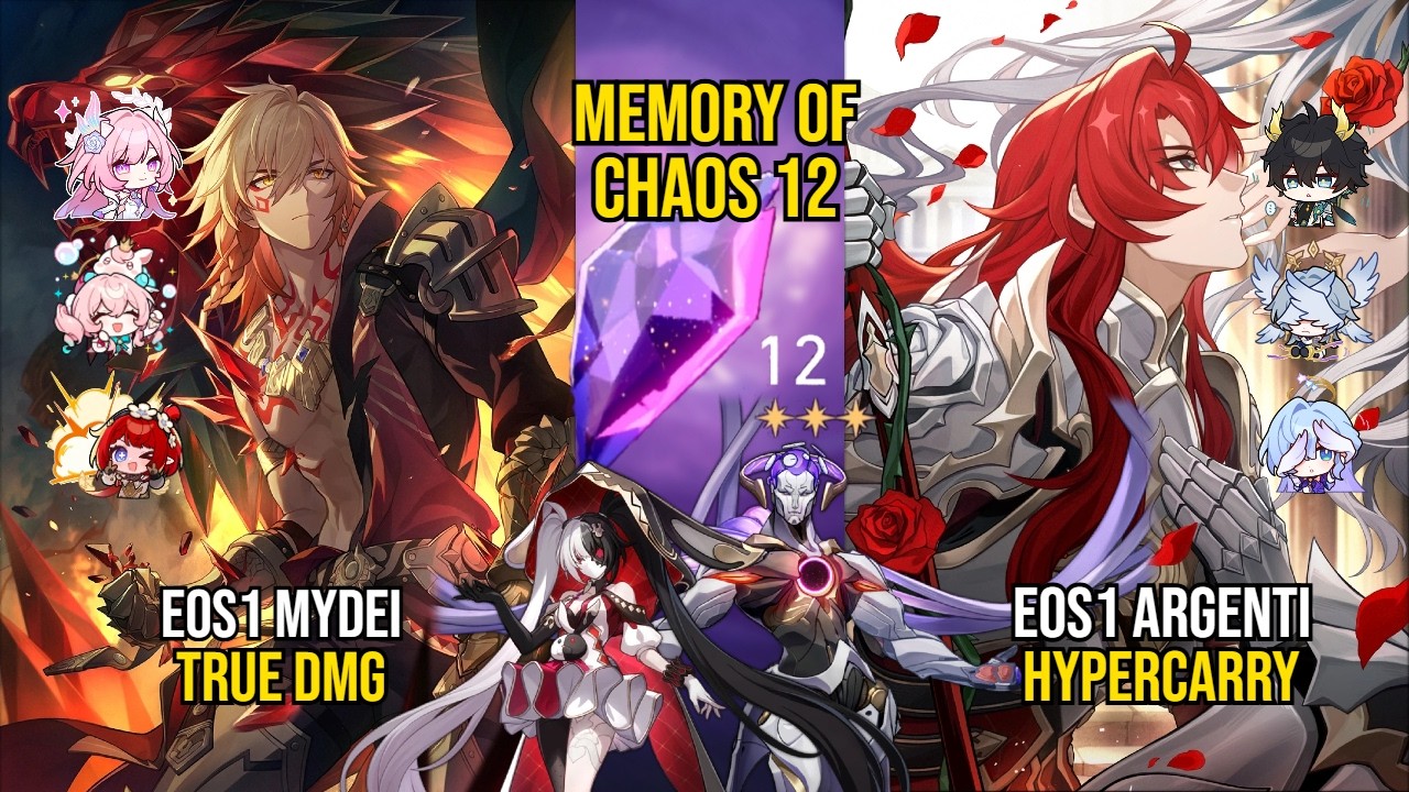 E0S1 Mydei TruE Dmg & E0S1 Argenti Hypercarry | Memory Of Chaos 12 | Honkai Star Rail 4.0