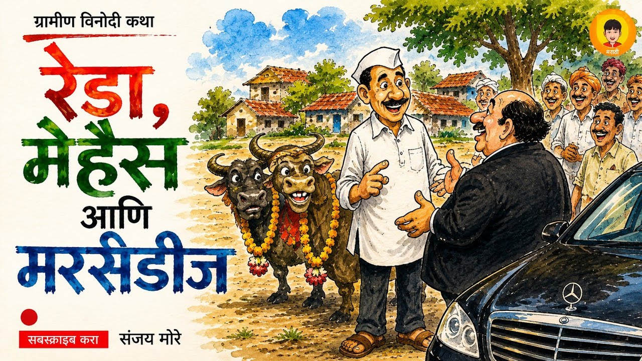 रेडा, म्हैस आणि मर्सिडीज | भन्नाट विनोदी कथा | Reda, Mhais Ani Mercedes | Marathi Comedy Story