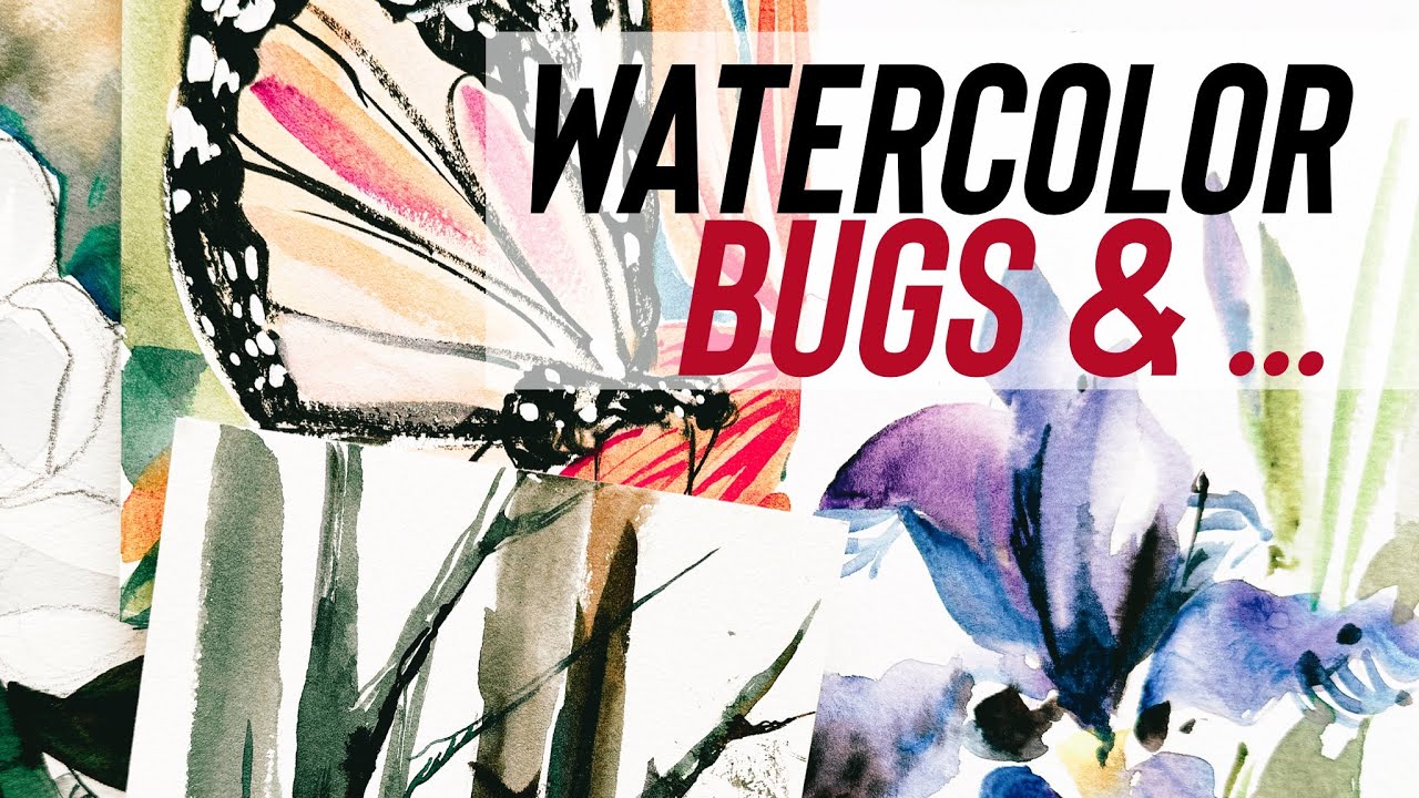 How to Paint Watercolor Bugs, Step by Step