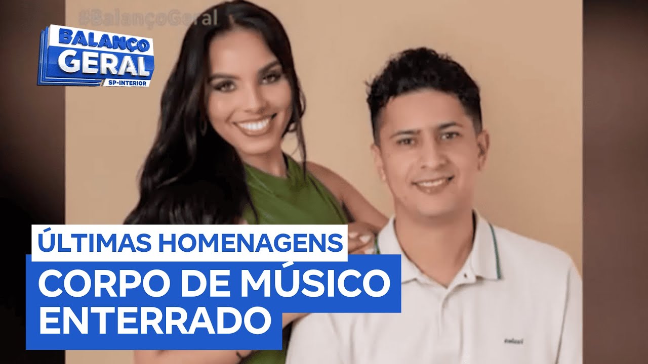 Corpo de músico que morreu em acidente quando voltava da lua de mel é enterrado em Taquaritinga (SP)