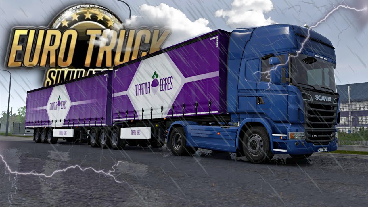 🚛🌧️ CHUVA ULTRA REALISTA no ETS2 😱 Primeira vez jogando e fiquei SURPRESO! DIA 16
