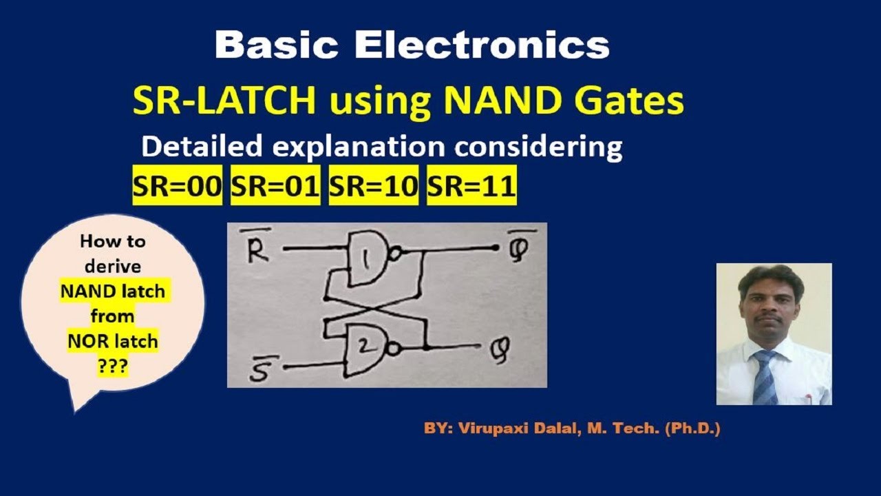 SR-защелка с использованием элементов NAND.