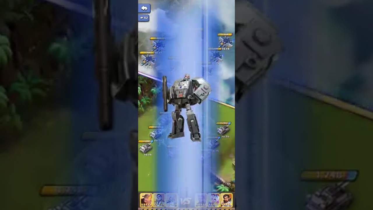 [Top War] Megatron, Piedmont, Ben (Atk) 🆚 Maximo, Selina, Saker (Def)