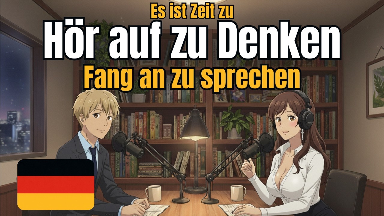 Hör auf zu denken, fang an zu sprechen | Einfacher Deutsch-Podcast für Konversationspraxis B1