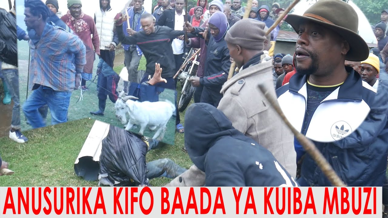 MWIZI ANUSURIKA KIFO BAADA YA KUIBA MBUZI ASHUSHIWA KIPIGO CHA MBWA DIWANI AMTETEA ASIUWAWE
