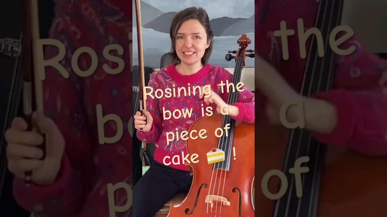 Cello rosin for beginners. #cellotutorial #celloshorts #celloteacher #celloteacher